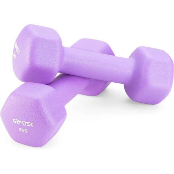 Gymtek® Halterset - 2x 2kg Neopreen Halters - Halterset voor Krachttraining, Fitness, Workout - Gymnastiek Halters - Thuisgymnastiek
