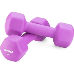 Gymtek® Halterset - 2x 3kg Neopreen Halters - Halterset voor Krachttraining, Fitness, Workout - Gymnastiek Halters - Thuisgymnastiek