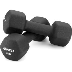 Gymtek® Halterset - 2x 4kg Neopreen Halters - Halterset voor Krachttraining, Fitness, Workout - Gymnastiek Halters - Thuisgymnastiek