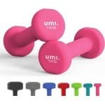 Halters voor dames, korte halters, set van 2, kleine halters, zeshoekige halters kunnen worden gebruikt voor push-uptraining, neopreen coating, krachttraining, workout, fitnesstraining