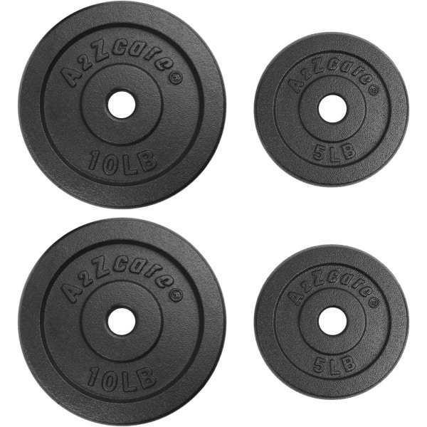 Halterschijven Set van 0,6 kg tot 6,8 kg - Gietijzeren Platen voor Halters en Krachttraining