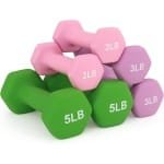 Halterset Antislip Neopreen Gecoat voor Krachttraining Thuis