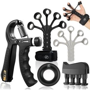 Hand Trainer Vingertrainer Grip Kracht Trainer Set - Verstelbare Onderarm Trainer - Onderarm Training Apparaat - Fitness Handtraining - Krachttraining - HTML Content