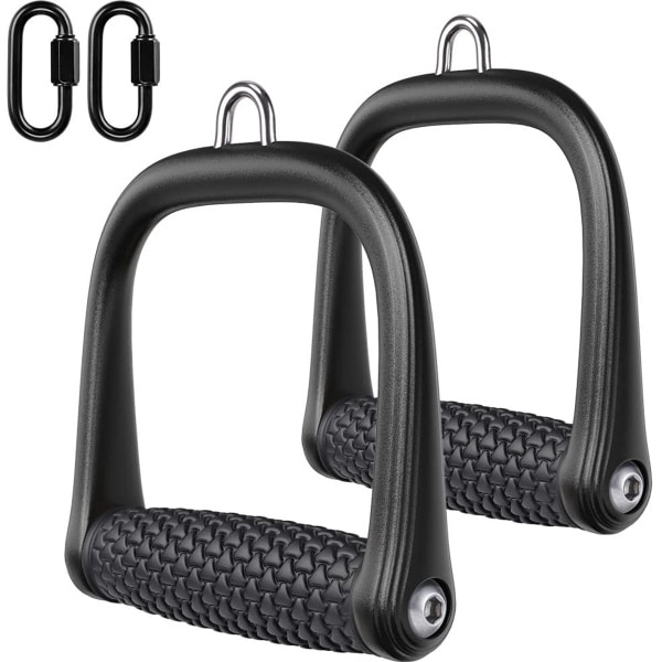 Handgrepen voor Krachttraining met Draaibare Greep en Karabijnhaken, Ideaal voor Diverse Fitnessoefeningen