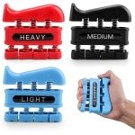 Handkrachttrainer Set van 3 - Grip Krachttraining voor Fysiotherapie en Sport