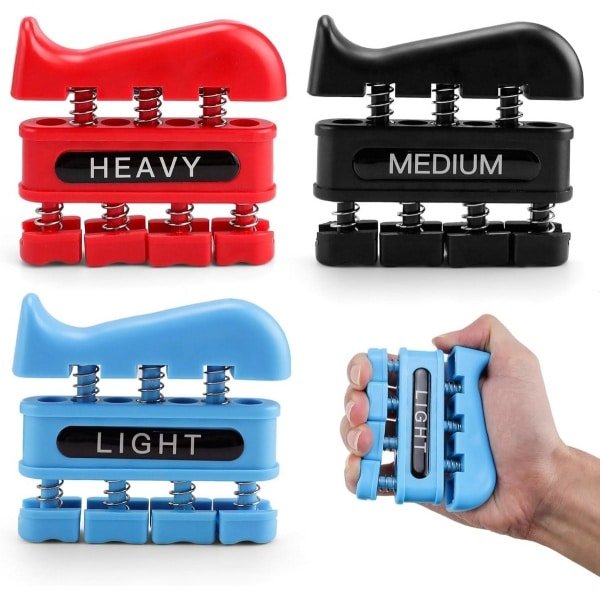 Handkrachttrainer Set van 3 - Grip Krachttraining voor Fysiotherapie en Sport
