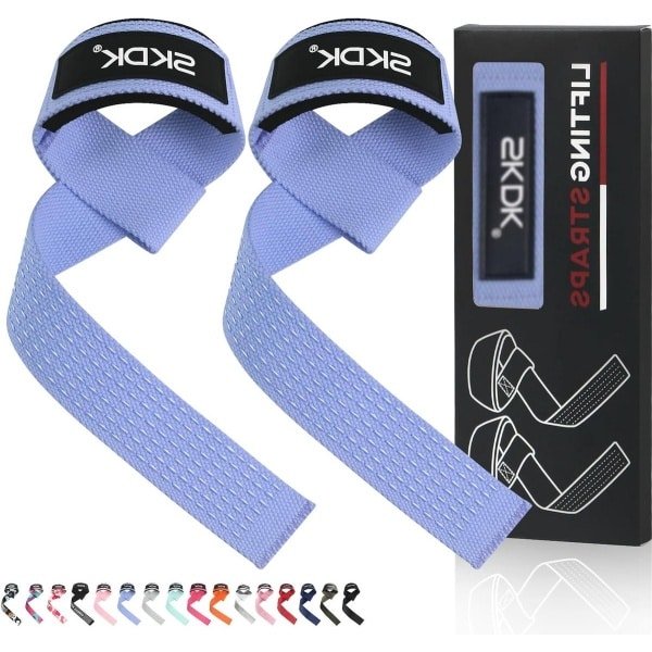 Hefbanden voor krachttraining dames- bodybuilding liftbanden gym deadlift neopreen gevoerde pols antislip siliconen - gewichtheffen Xfit sterkte.