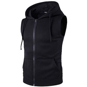 Heren Sporttop met Capuchon - Mouwloos Atletisch Vest voor Krachttraining en Casual Wear
