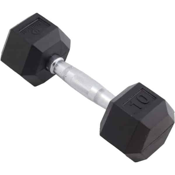 Hex Halter 4,5 kg met Rubreren Coating - Duurzame Gewichten voor Krachttraining