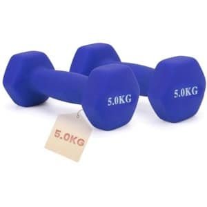 Hexagonale Dumbbells Set van 1 tot 5 kg voor Krachttraining