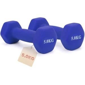 Hexagonale Dumbbells Set van 1 tot 5 kg voor Krachttraining