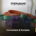 High Resistance Thera-Band 2-delige set licht gebruikt voor krachttraining