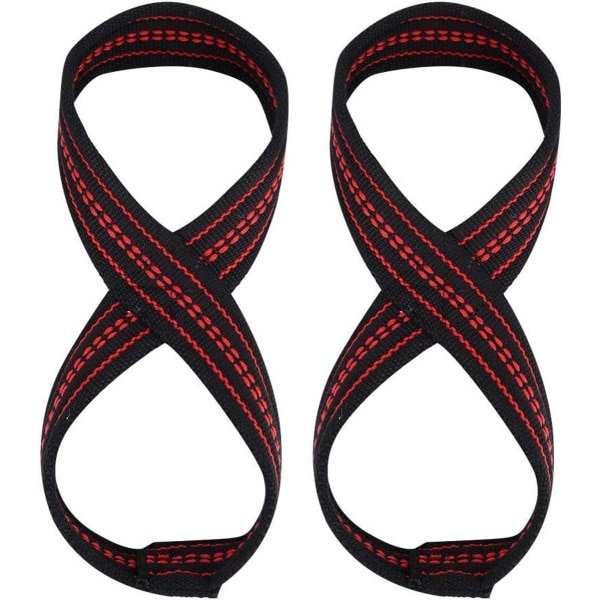 Hijsbanden met Figuur 8 Lus voor Deadlifts en Krachttraining