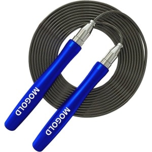 Hoge Snelheid Gewogen Springtouw voor Fitness en Crossfit - Klitvrij en Zelfvergrendelend Ontwerp