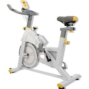 Hometrainer met 8 kg vliegwiel en magnetische weerstand - Fiets voor thuis met LCD-display en tablethouder