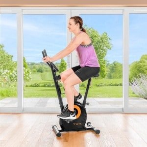 Hometrainer voor Beginners met 8 Weerstandsniveaus voor Cardio Training Binnenshuis