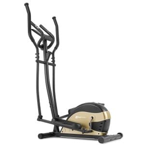 Hop-Sport HS-003C Focus - Crosstrainer - Handmatige Weerstand - Antislip Voetplaten - Goud