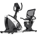 Hop-Sport Hometrainer HS-070L - Fiets-Ergometer met Bluetooth, App-Besturing & 32 Weerstandsniveaus, 12 Programma's (Zilver)