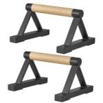 Houten Driehoek Push-Up Staven voor Krachttraining en Calisthenics