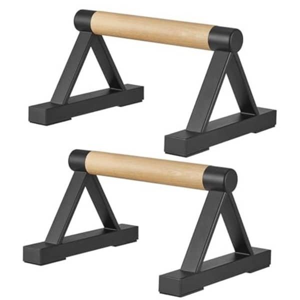 Houten Driehoek Push-Up Staven voor Krachttraining en Calisthenics