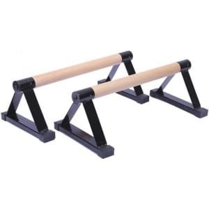 Houten Push-Up Bars voor Krachttraining - Draagbare Gym Oefenapparatuur met Antislip