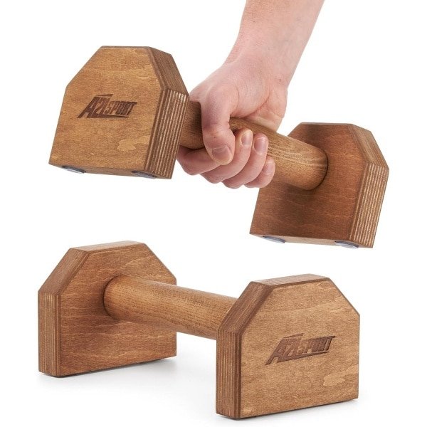 Houten Push Up Grips voor Calisthenics en Krachttraining - Antislip Fitness Bars