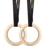 Houten gymnastiekringen 28 mm - Olympische ringen voor spieropbouw en krachttraining