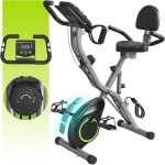 Indoor hometrainer voor senioren met 5-in-1 functies en 16 niveaus weerstand