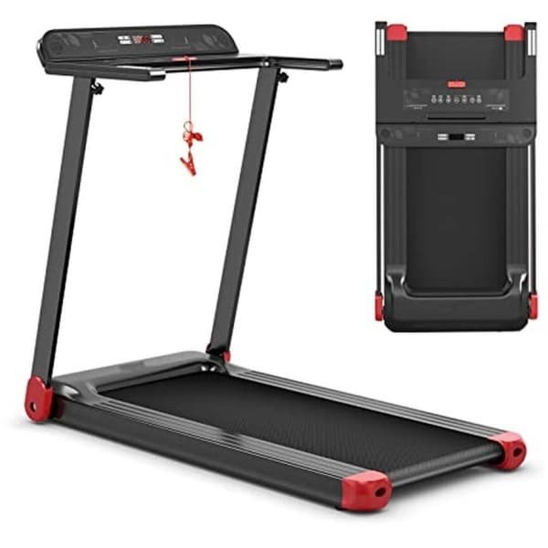 Inklapbare Elektrische Loopband met 12 Programma's, Bluetooth en LED-Monitor voor Thuisgebruik