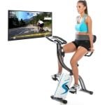 Inklapbare Hometrainer met Rugleuning, Bluetooth en 24 Weerstanden voor Thuis