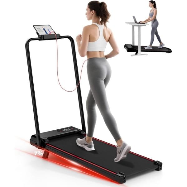 Inklapbare Loopband voor Thuis met Helling - Elektrische Loopband tot 130kg, 1-8 km/u, Compact Design