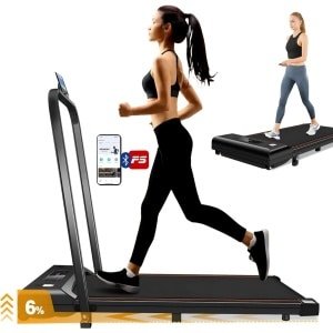 Inklapbare loopband - Walking pad - Wandelband - Met afstandsbediening - Met Helling - Tot 10 km/u - Opvouwbaar - Zwart