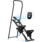 JerMore® - verticale trapklimmer - cardio fitness apparaat - opvouwbaar - full body training - zwart - 133 x 56 x 86 cm - 12 kg