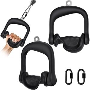 Kabel Trainingsgrepen Set van 2 voor Fitness, Krachttraining en Home Gym - Universele Bevestiging voor Fitnessbanden en Katrolsystemen