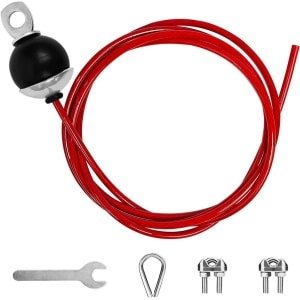 Kabel voor sportschool - Accessoire voor fitnessapparatuur - Duurzame kabel met handgreep - Workout tool voor krachttraining