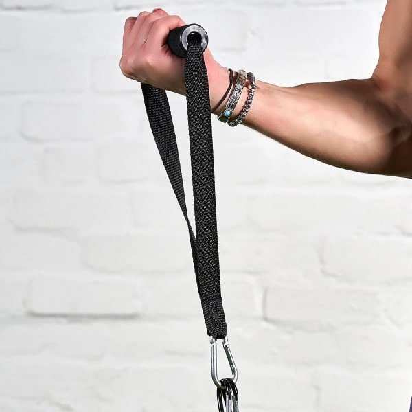 Kabelaccessoires Set voor Krachttraining: Triceps Touw, Stangen en Handvatten