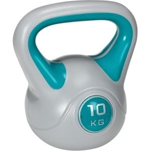 Kettlebell 10 kg voor Krachttraining en Fitness - Lichtblauw/Grijs