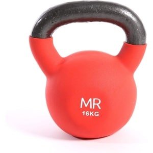 Kettlebell 16 kg met antislip grip voor krachttraining en fitness