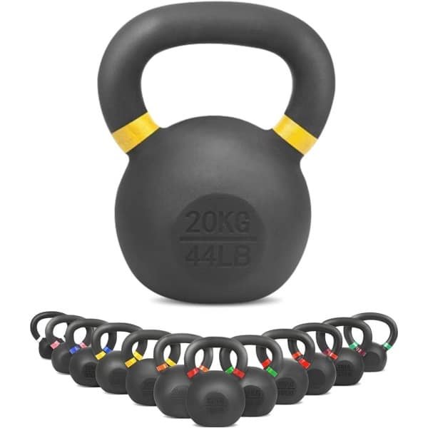 Kettlebell Gemaakt van Gietijzer - Gewichten van 4kg tot 32kg - Ideaal voor Krachttraining Thuis
