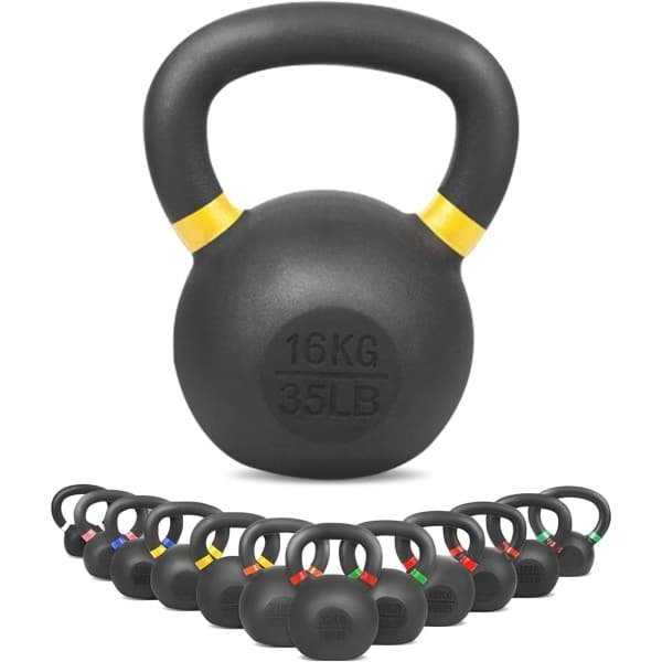 Kettlebell van 4kg tot 32kg - Gietijzer Kogelhalter voor Krachttraining Thuis
