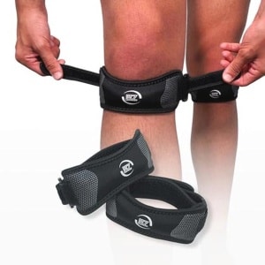 Kniebandages voor Meniscus en Banden - Verstelbare Gym- en Crossfit Kniebeschermers - 2 Stuks Zwart en Grijs
