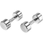 Korte Chroom Halters voor Krachttraining - 2 x 9 kg