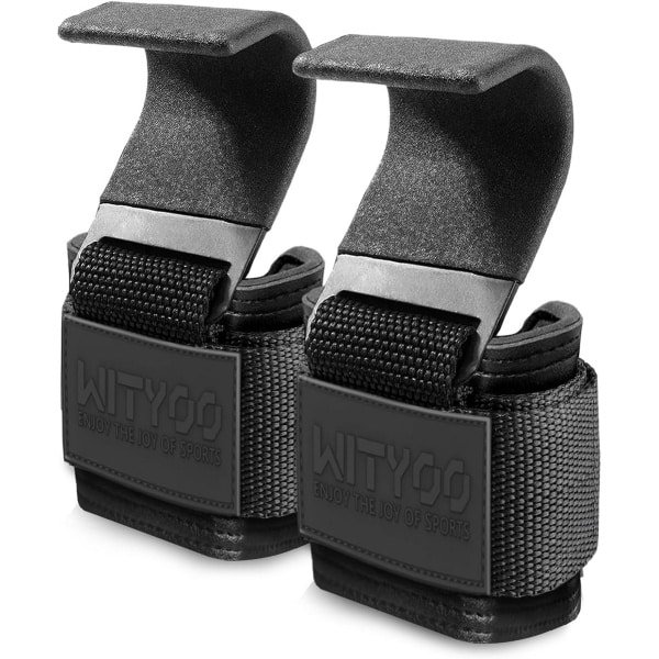 Kracht Gewichthefbanden met Haken voor Deadlifts, Pull-Ups en Krachttraining