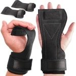 Krachttraining Power Lifting Straps met Anti-Slip | Lederen Polsbandages voor Bodybuilding en Fitness