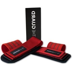 Krachttraining hulpmiddel - trekkracht ondersteuning voor perfecte training - lifting straps met versterkte naden en metalen stang - gymaccessoires robuust