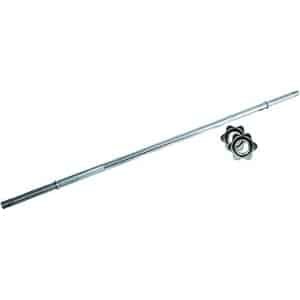 Lange Halterstang 180 cm met Schroefsluiting - 25 mm Diameter - Ideaal voor Fitness en Krachttraining