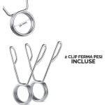 Lange halterstang 180 cm | Verchroomd staal | Trainingshalters voor krachttraining