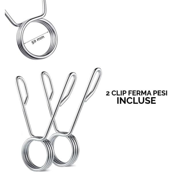 Lange halterstang 180 cm | Verchroomd staal | Trainingshalters voor krachttraining