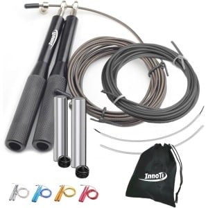 Lichtgewicht Speed Skippy Touw voor Algemeen Sportgebruik - Verstelbaar, Met of Zonder Gewichten - Perfect Voor Crossfit, Boksen en Fitte Trainingen