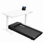 LifeSpan TR5000 Power Loopband met glazen sta-bureau en smart console SC130 (Wit)